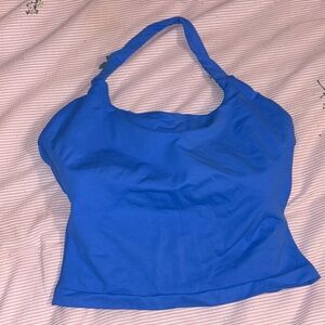 Blue Athletic Halter Top